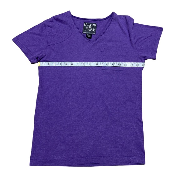 Kane & Unke Purple V Neck Unisex Shirt Size Mens Small - Picture 5 of 10